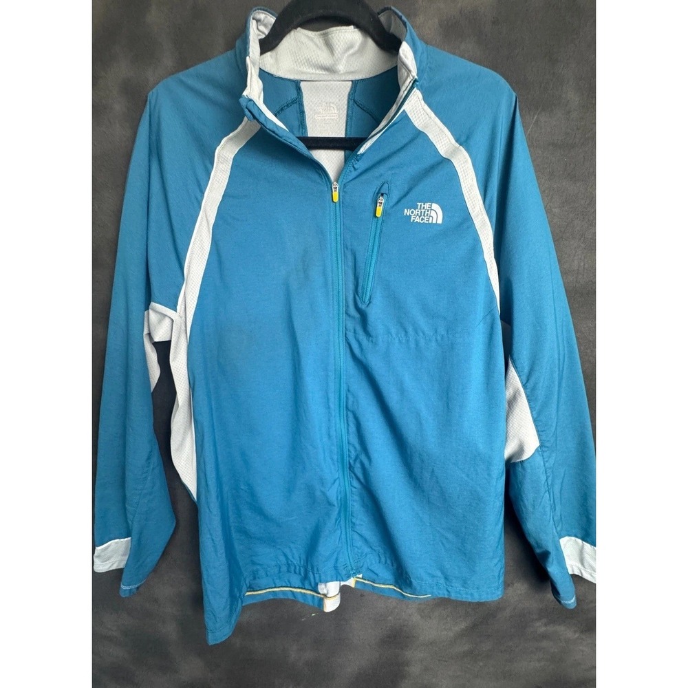 The North Face Flight Series Mens Large Blue Windbreaker Jacket Running Hiking L
